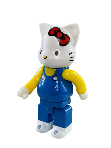 Bearbrick Hello Kitty Синий Комбинезон 400% (28см)