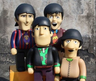 Bearbrick The Beatles Битлз Подводная Лодка 4шт. 400% (28см)