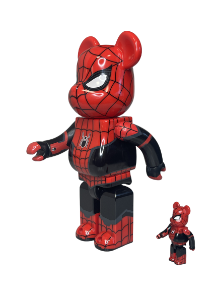 Bearbrick x Marvel Spider-Man Upgraded 400% + 100% (28см+7см)