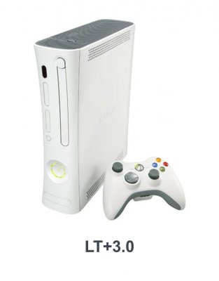 Xbox 360 FAT Black/White LT+3.0