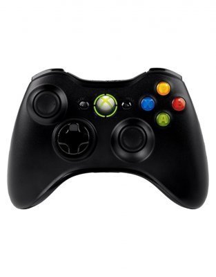 Джойстик Беспроводной Черный Оригинал (XBOX 360) Б/У