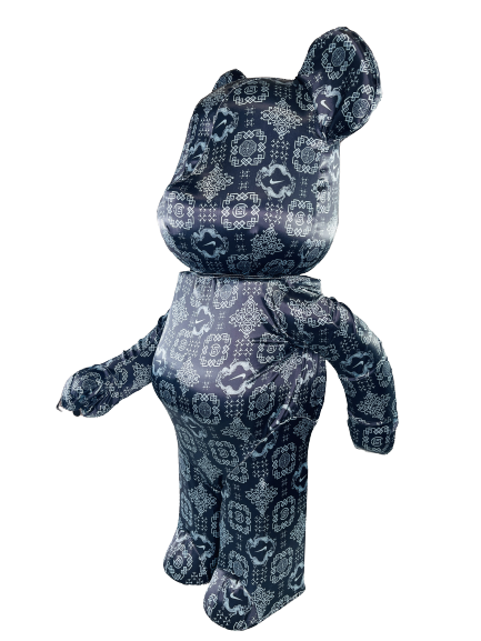 Bearbrick x Clot x Nike (Черный шелк) 1000% (70 см)