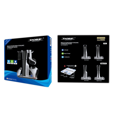 PS5 slim Багатофункціональна охолоджувальна база PSVR2 ручка тримач зарядка + гачок  TP5-3550