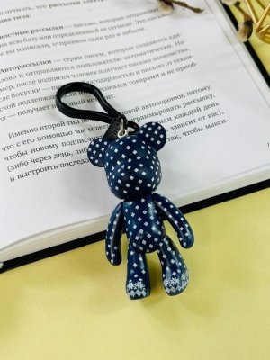 Брелок Bearbrick Ромбики (Синий)