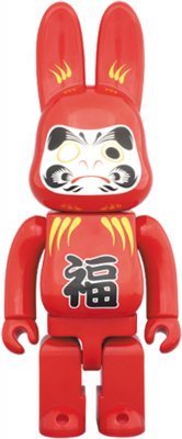 Bearbrick Rabbrick Daruma Красный 400% (28см)