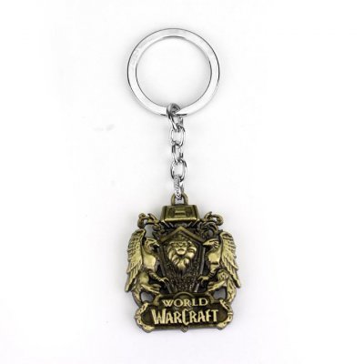 Брелок World Of Warcraft Щит Золото