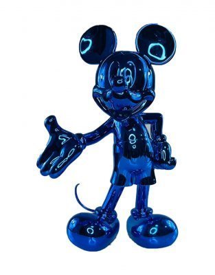Фигурка Микки Маус Mickey Welcome (Синий металлик) 30см