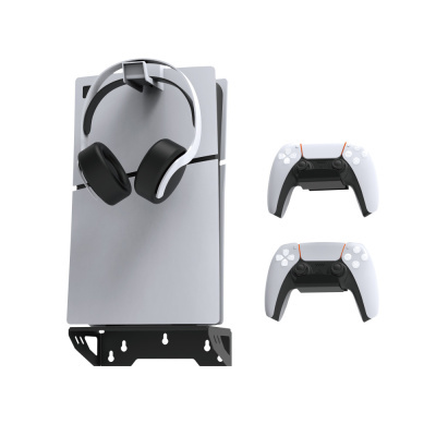 Настінний кронштейн DOBE TP5-3502 для PS5 / Slim / Pro з тримачами для геймпадів і навушників