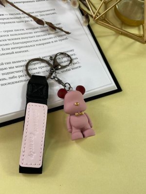 Брелок Мишка Bearbrick Матовый (Розовый)