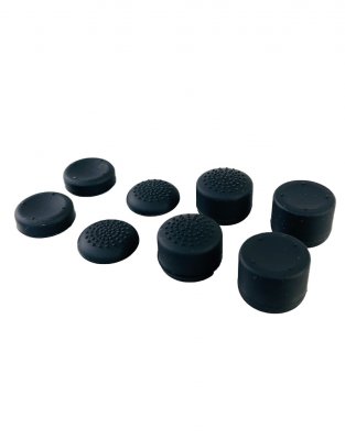 Накладки на стики универсальные для джойстика Playstation / Xbox комплект 8шт черные (PS3/PS4/PS5/Xbox360)