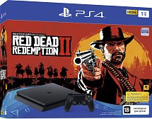 Sony PlayStation 4 1TB Slim (CUH-2208B) + игра Red Dead Redemption 2