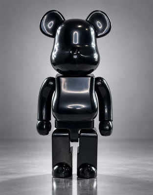 Bearbrick Черный Глянцевый 400% (28см)