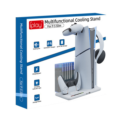 PS5 Slim підставка для охолодження з полицею для зберігання дисків  HBP-537