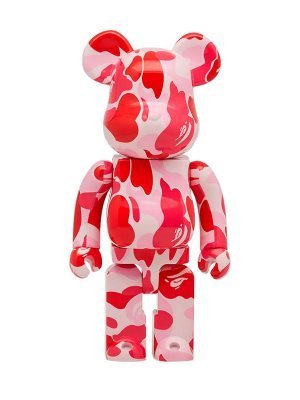 Bearbrick A Bathing Ape ABC Camo Pink 400% (28см)