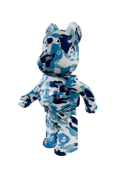 Bearbrick A Bathing Ape ABC Camo Blue 400% (28см)