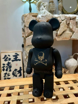 BEARBRICK × Karimoku × mastermind JAPAN 400% Black