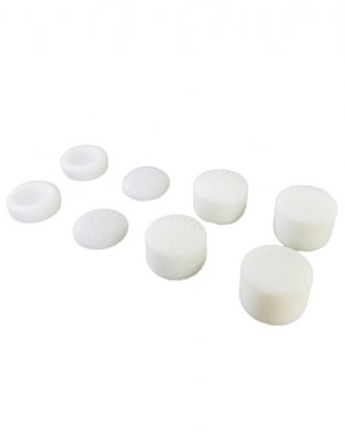 Накладки на стики универсальные для джойстика Playstation / Xbox комплект 8шт белые (PS3/PS4/PS5/Xbox360)