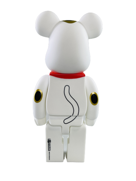 Bearbrick Манеки Неко Lucky Money Cat белый 400% (28см)