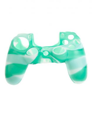 Силиконовый чехол на джойстик PS4 / Slim / Pro Прозрачно-Салатовый