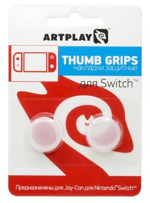 Накладки Artplays Thumb Grips защитные на джойстики геймпада Nintendo Switch серые