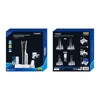 PS5 Slim  Підставка зарядна Ігрових контролерів P5 + зберігання дисків TP5-3532B 