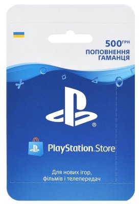 Playstation Store Поповнення Гаманця: Карта оплати 500 грн