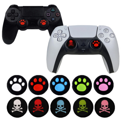 Резинки для джойстика PS5/PS4/PS3 XBOX ONE / Series / 360 лапки черепки кольорові 