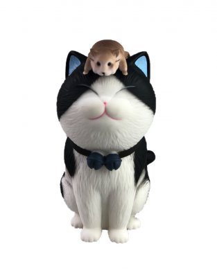 Фигурка Котик с Мышкой 12 см N4