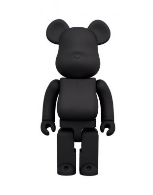 Bearbrick X Amirex Black (Однотонный Черный) 400% (28 см)