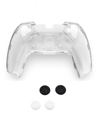 Защитный (Cristal) Чехол + Силиконовые Накладки для DualSens HBP-244