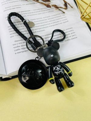 Брелок Bearbrick Череп Х-мен (Черный) Двойной