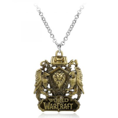 Подвеска World Of Warcraft Щит Золото