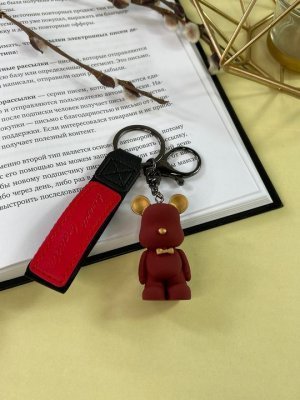 Брелок Мишка Bearbrick Матовый (Красный)