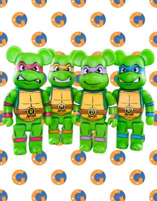 Bearbrick Черепашки Ніндзя Set (TMNT) 400% (28см)