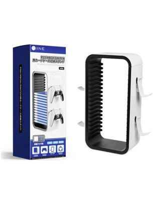 Стелаж для Зберігання 18 Ігрових Дисків та 4 Геймпадів (Білий)