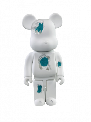 Bearbrick Art OverTurn Blue Crystal (Голубой Кристалл) 400% (28см)