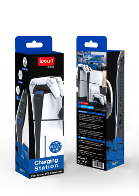 PS5 Slim подвійний заряджання зі світлодіодним підсвічуванням LED PG-P5S016