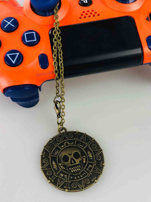 Піратський кулон-медальйон з черепом — вінтажний піратський амулет