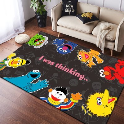 Ковер Kaws Sesame Street Черный