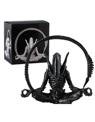 Фігурка Alien Meditation Чужий (Xenomorph) у позі медитації чорний (12 см) 