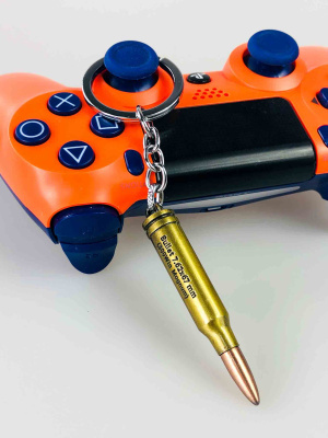 Брелок PUBG у вигляді патрона (металевий, золотий)