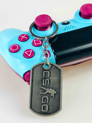 Геймерський металевий брелок CS:GO