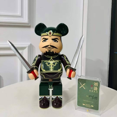 Bearbrick Liu Bei (Фігурка Луі Бех) Зелений 400% (28 см)