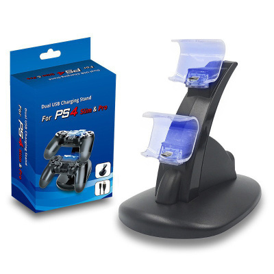 Подвійний зарядний пристрій для PS4/PS4 Slim/PS4 Pro з автоматичним вимкненням