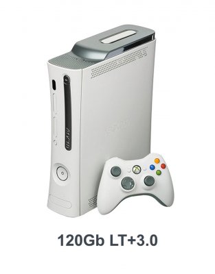 Xbox 360 FAT Black/White 120GB + LT+3.0