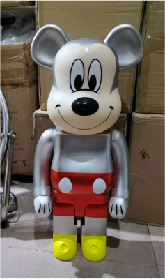 Bearbrick Mickey Mouse Срібний 1000% (70 cм)