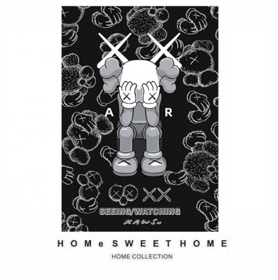 Ковер Kaws BFF Companion XX Seeing/Watching Design Черный Вертикальный