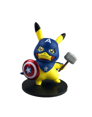 Фигурка Pikachu Captain America Thor's Hammer Style 11см