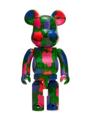 Bearbrick Andy Warhol Flowers 400% (28см)