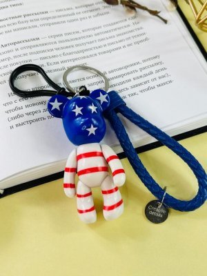 Брелок Bearbrick с ремешком Американский Флаг